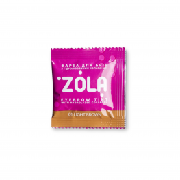 ZOLA Фарба (01) Light brow для брів з колагеном у саше 5ml