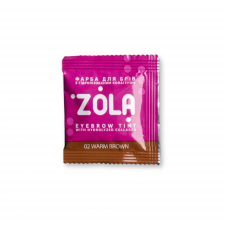 ZOLA Фарба (02)  Warm brown для брів з колагеном у саше 5ml