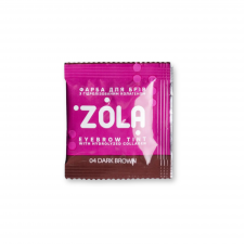 ZOLA Фарба (04) Dark brown для брів з колагеном у саше 5ml