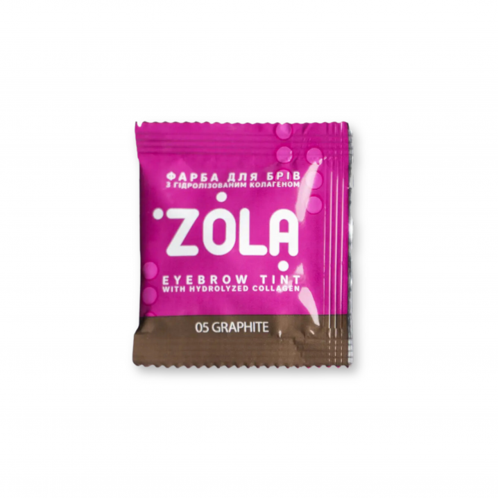 ZOLA Фарба (05) Graphite для брів з колагеном у саше 5ml