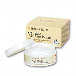 Смягчающий крем для лица с муцином улитки Snail Face Cream HOLLYSKIN 50 ml.