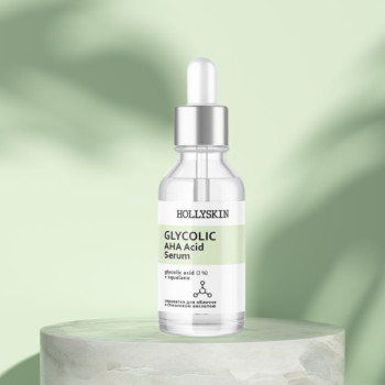 Сироватка для обличчя Glycolic AHA Acid Serum HOLLYSKIN 30 ml.