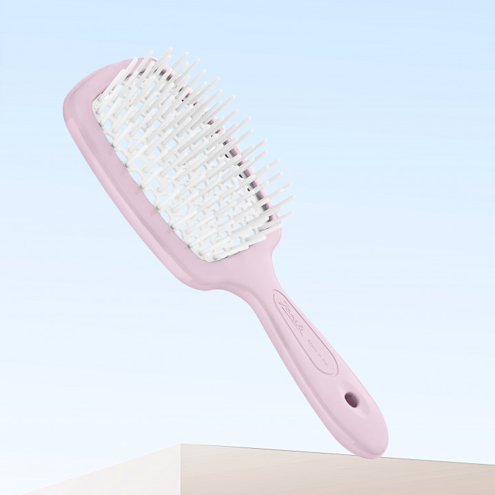 Щітка для волосся Janeke Superbrush Pink&White (SMALL)