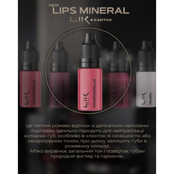 Пігмент для перманентного макіяжу Lik Lips Mineral Lik Mademoiselle