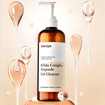 Гель для вмивання з біфідо та лактобактеріями Manyo Bifida Complex Ampoule Gel Cleanser 400 ml