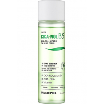 Medi Peel Phyto Cica-Nol B5 AHA BHA Vitamin Calming Toner - Відновлюючий тонер проти запалень з екстрактом центелли та кислотами feelbeauty