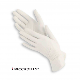 Перчатки нитриловые IPICCADILLY белые размер М