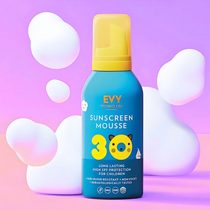 Солнцезащитный мусс для детей и новорожденных EVY Technology Sunscreen Mousse Kids SPF 50, 150 мл