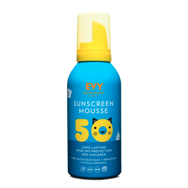 Сонцезахисний мус для дітей та немовлят EVY Technology Sunscreen Mousse Kids SPF 50, 150 мл