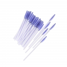 Нейлонові щітки для вій та брів Purple з білою ніжкою