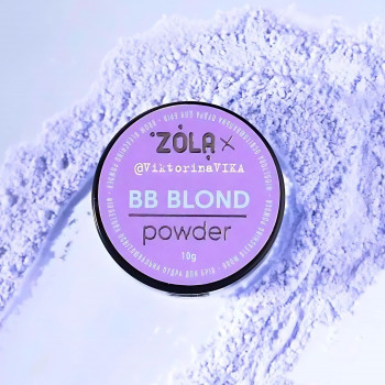 ZOLA Victorina Vika Пудра освітлювальна фіолетова для брів BB Powder 10g