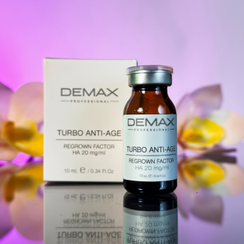 Turbo anti-age regrown factor HA 20 mg/ml - Омолоджувальна турбо мезосироватка, 10 мл, Demax
