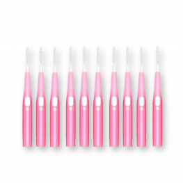 Baby brush щітки для укладання брів та вій рожеві 10 штук