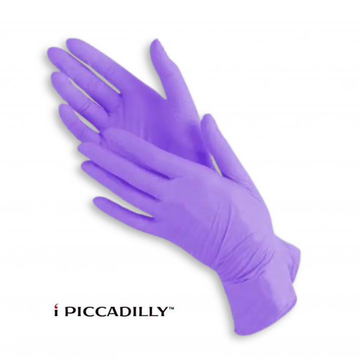 Рукавички нітрилові IPICCADILLY фіолетові розмір S
